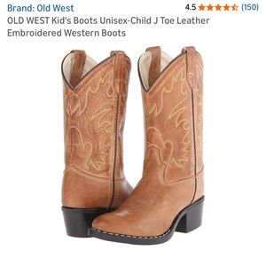 NWT Old West Big Kid boots. Size 5.5